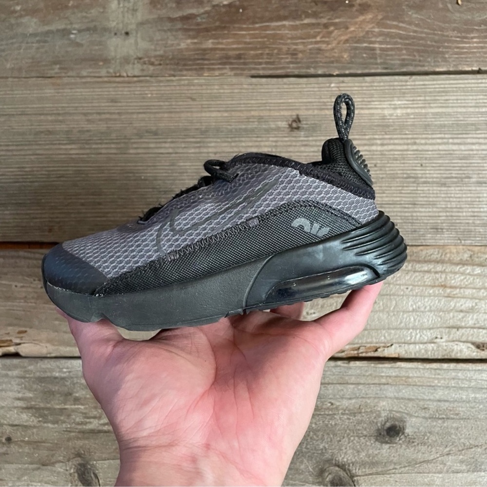 Toddler TD Nike Air Max 2090 Black Wolf Grey Shoes Sneakers